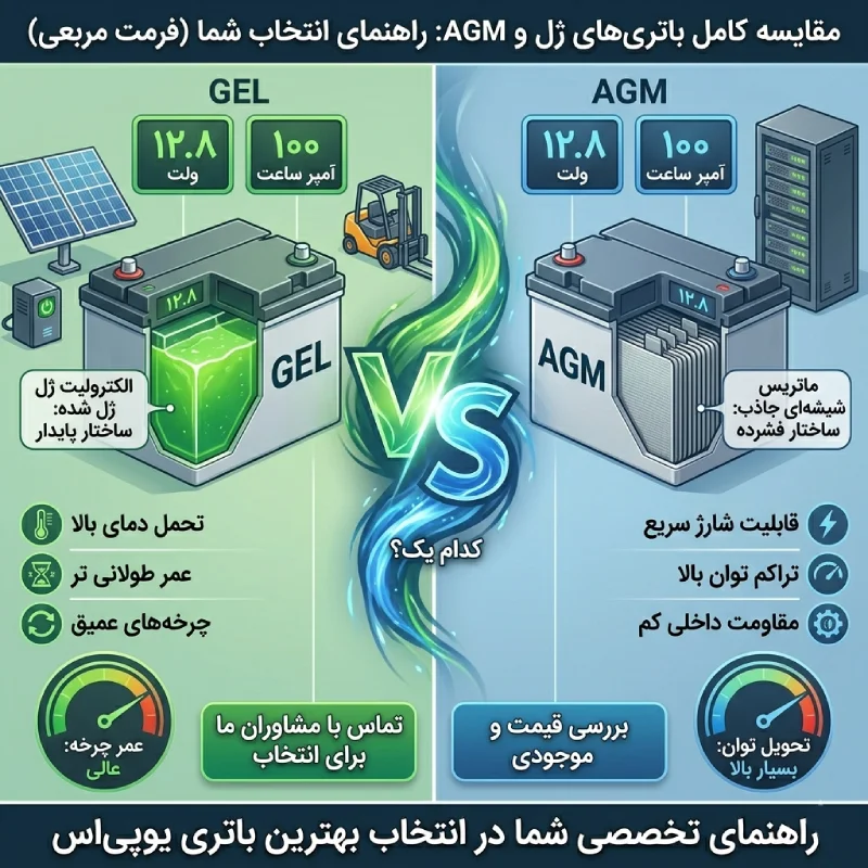 معرفی باتری‌های سیلد اسید با فناوری ژل و AGM